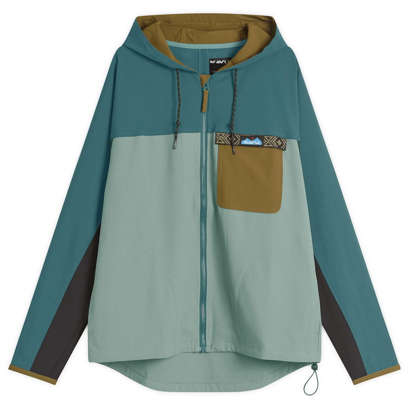 Sweatshirt KAVU River Throwshirt Jacket Grön | 5245-2563