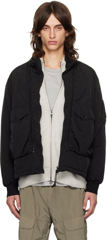 Pufferjacka C.P. Company Black Chrome-R Body Zippers Padded Jacket Svart | 17CMOW089A-005904G, 0