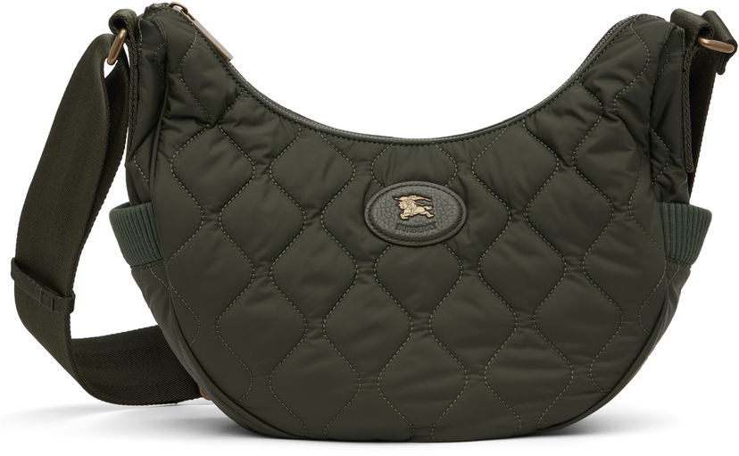 Axelväska Burberry Burberry Clifton Horseshoe Crossbody Bag Grön | 8111880