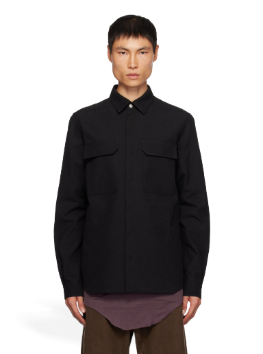 Jacka Rick Owens Outershirt Jacket Svart | RL02C7234 TWRP