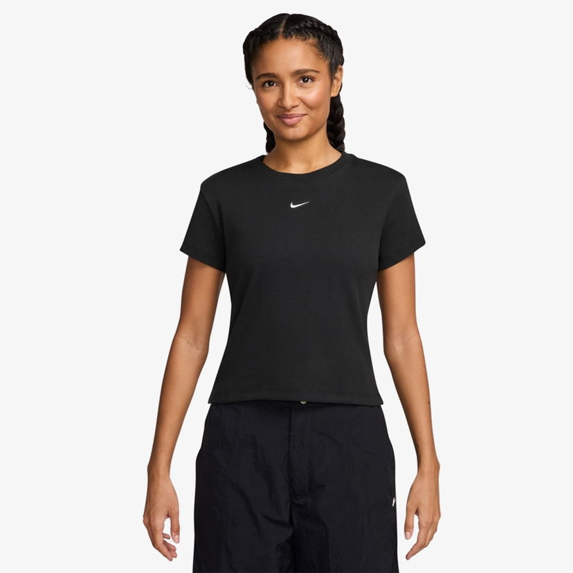 T-shirt Nike Ribbed Slim Short Sleeve T-Shirt Svart | HV4994-010