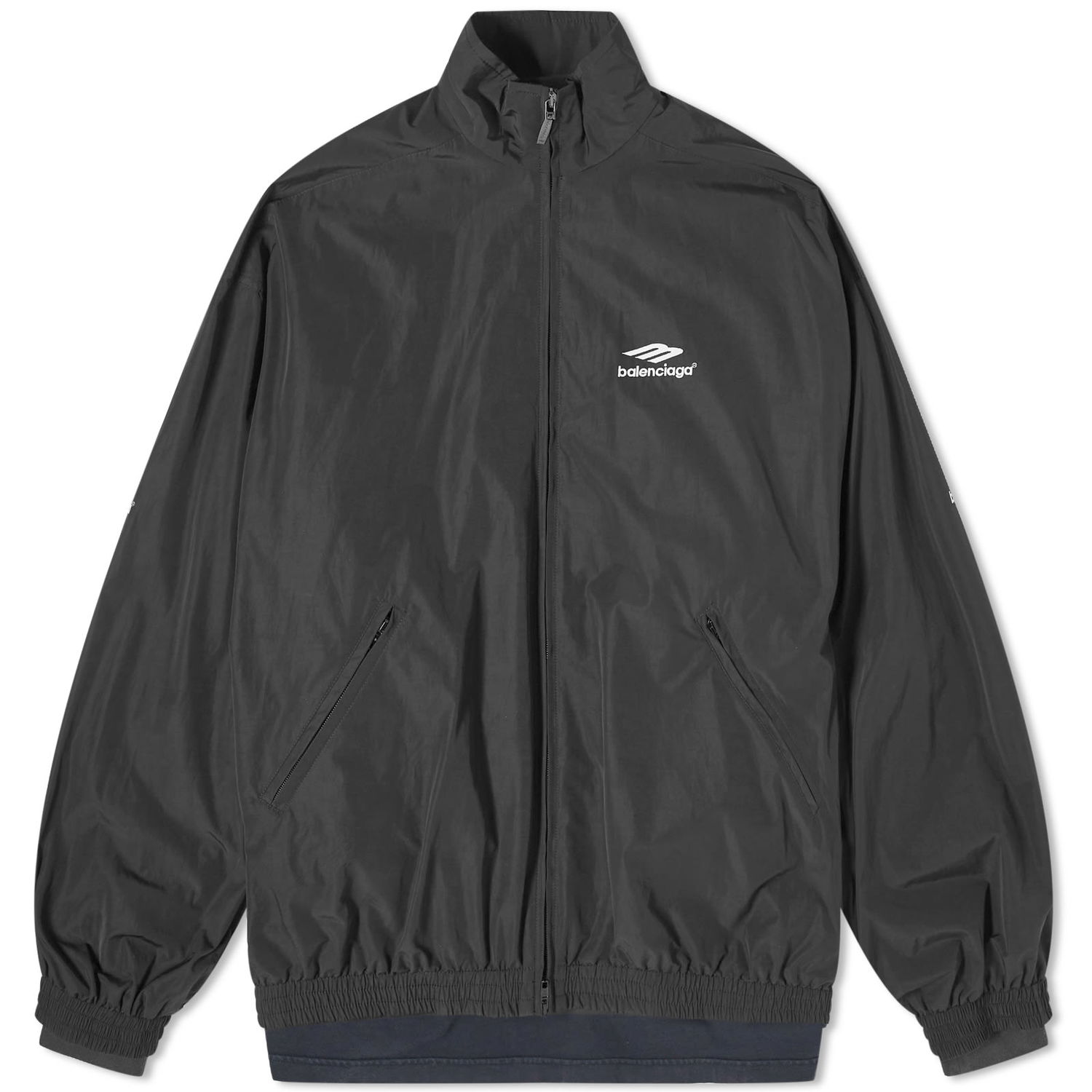 Jacka Balenciaga Runway Double Layer Patch Jacket Svart | 770500-TNQ25-1000, 0