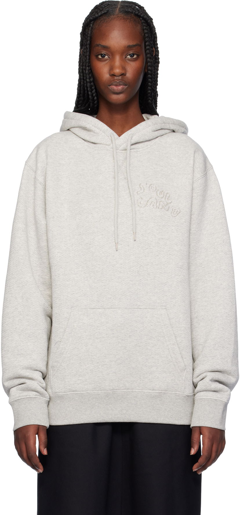 Sweatshirt Soulland Grey Riko Hoodie Grå | 42016-1264