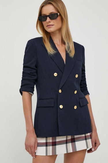 Jacka Polo by Ralph Lauren Double-Breasted Wool-Blend Blazer Mörkblå | 211910134, 0
