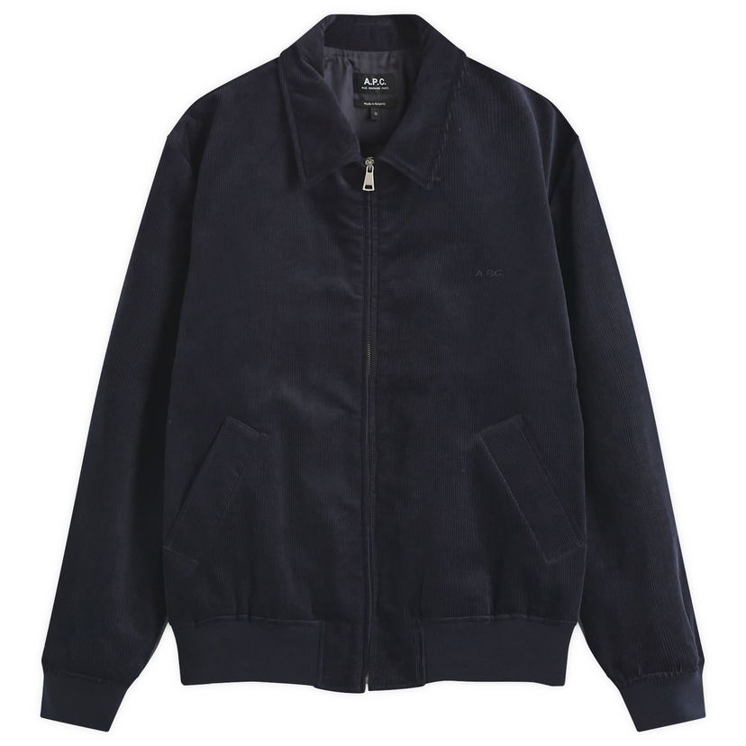 Bomberjacka A.P.C. Corduroy Jacket Mörkblå | COHHO-H02706-IAU
