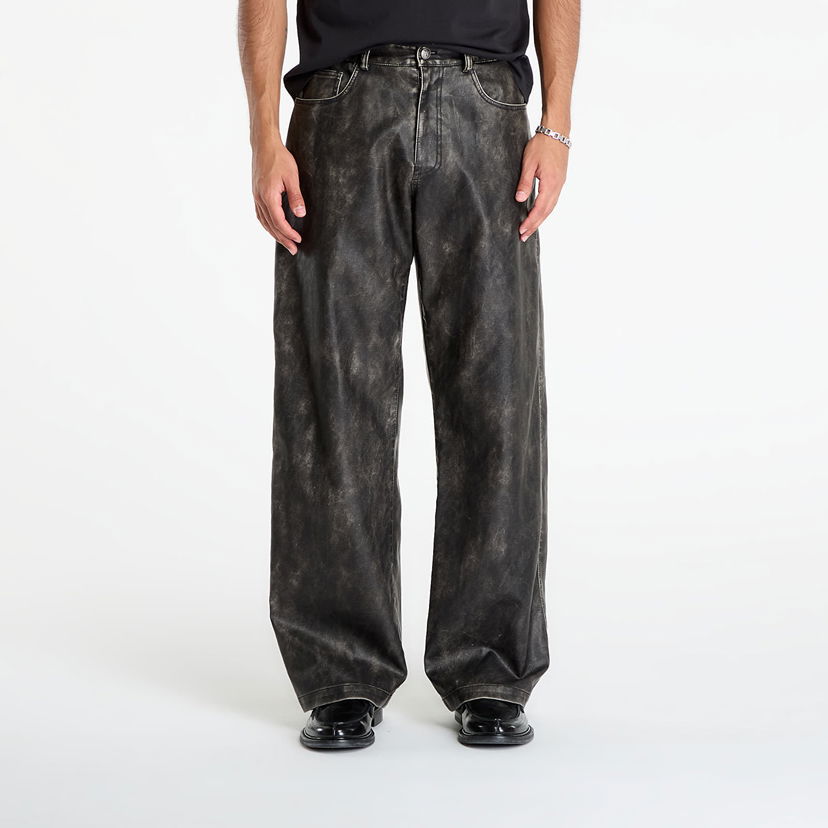 Byxor Palm Angels Palm Angels Coated Pants Svart | PMJB018F25FAB0010710