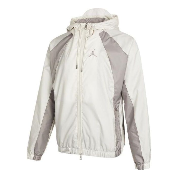 Vindjacka Jordan Air Jordan Woven Hooded Jacket Vit | DJ9829-104