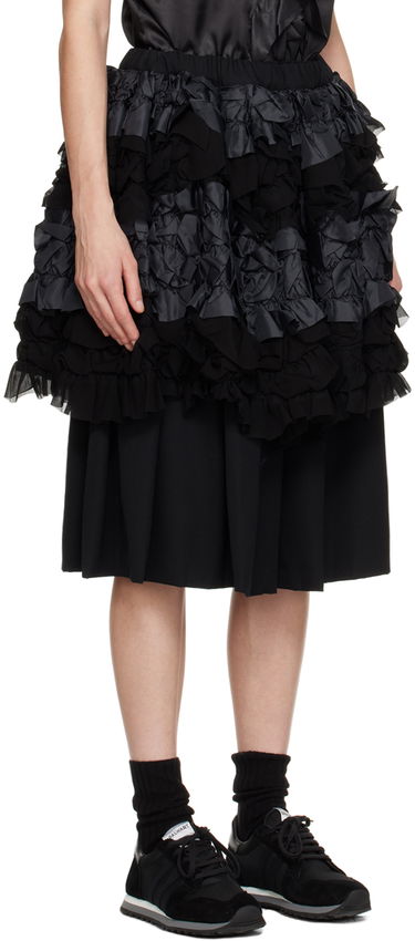 Kjol Comme des Garçons Comme des Garçons Layered Midi Skirt Svart | RL-S008-051, 1