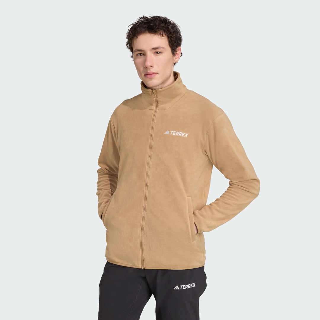 Jacka adidas Performance Multi Essentials Full-Zip Fleece Jacket Beige | JM3115, 0