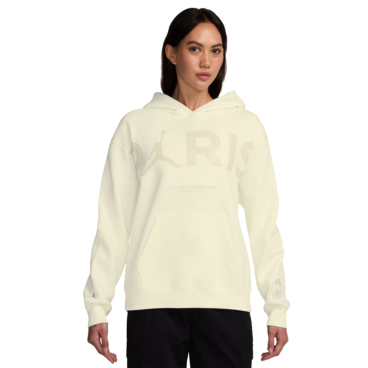 Sweatshirt Nike W J PSG BRKLN FLC GFX PO Beige | FV7754-133, 0