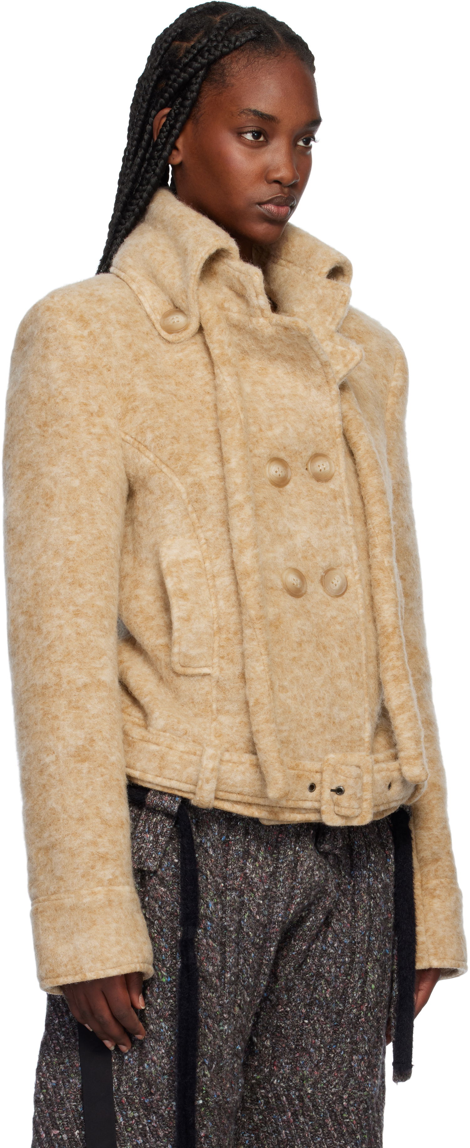Jacka Ottolinger Ottolinger High Collar Jacket Beige | 2223060401, 1