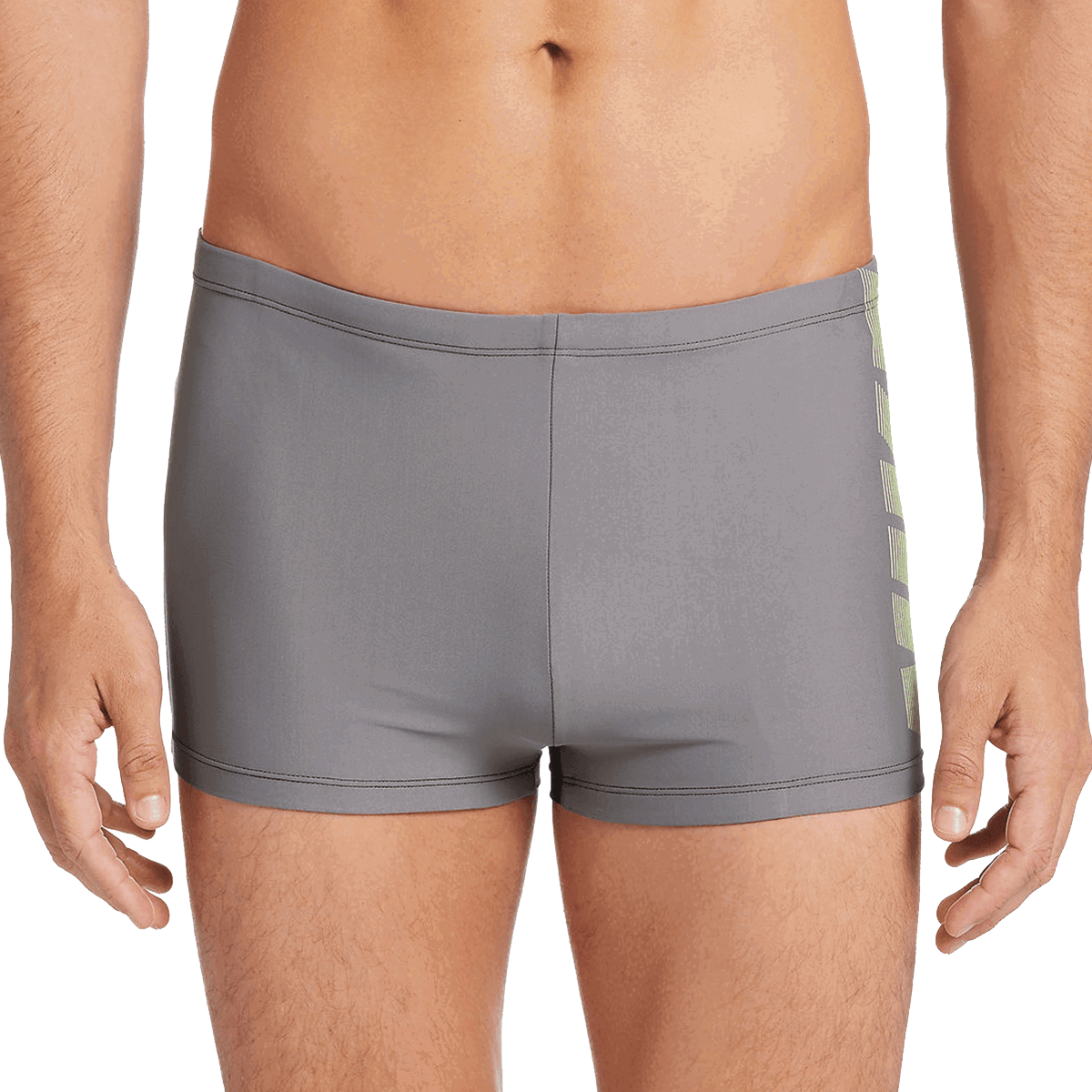 Badkläder Nike SQUARE LEG Swim Shorts with Side Stripe Grå | NESS9053-001, 0