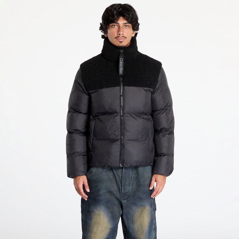 Pufferjacka CALVIN KLEIN Sherpa Puffer Jacket Black Svart | J30J326091 BEH