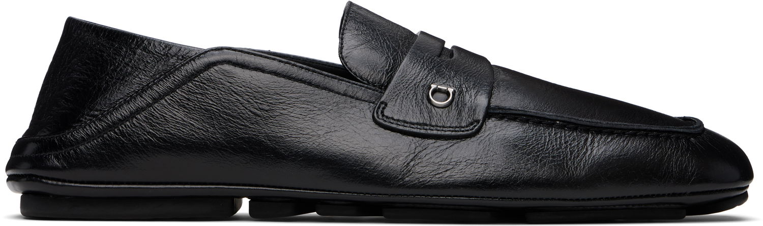 Skovård FERRAGAMO Ferragamo Calfskin Loafers Svart | 778873, 0