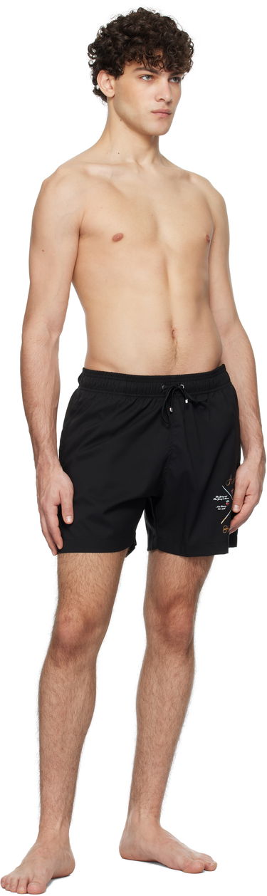 Badkläder AMIRI 'Pool Cue' Print Swim Shorts Svart | AMSWTK1026, 3