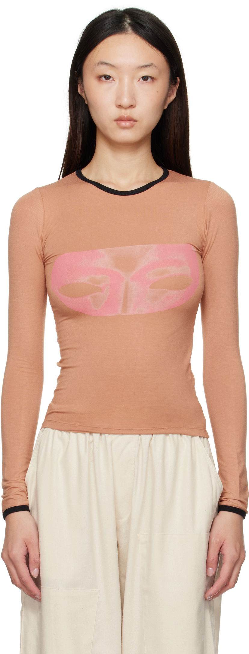T-shirt Baserange Baserange Alloy Long Sleeve T-Shirt Rosa | TTAL-BA-AU25