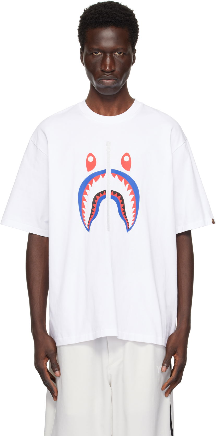 T-shirt BAPE Shark Graphic T-Shirt Vit | 001TEK701306M