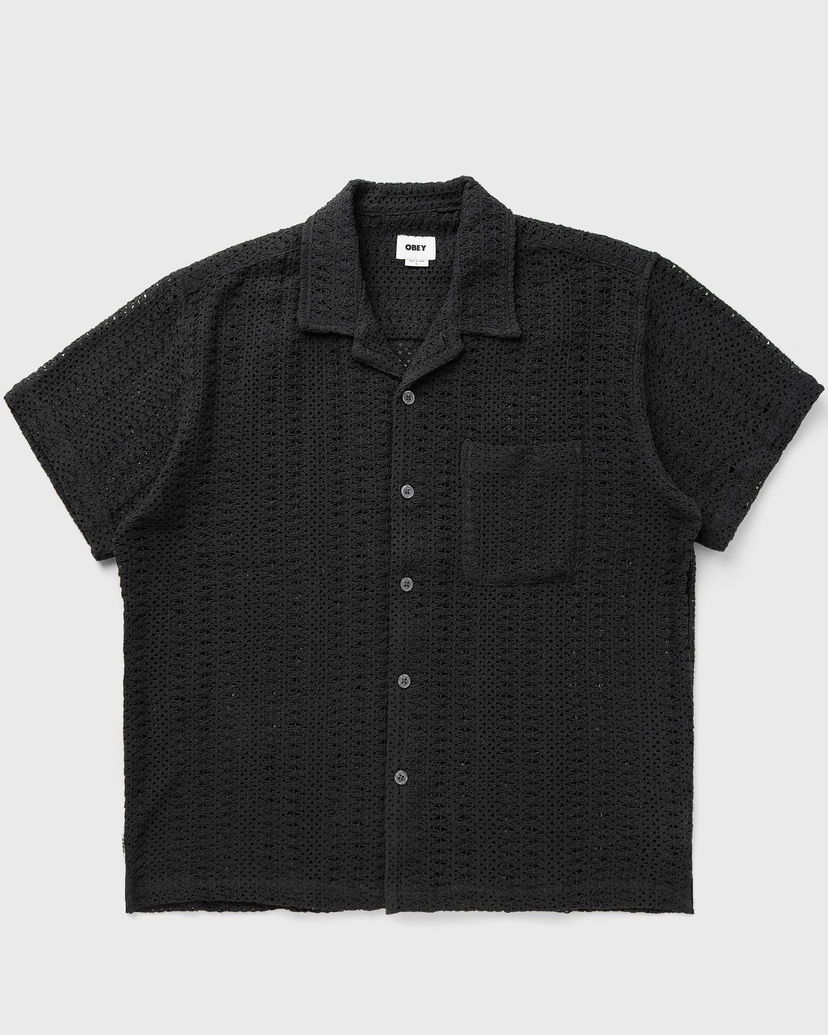 Skjorta OBEY Harison Woven Shirt Svart | 181210444-BLK