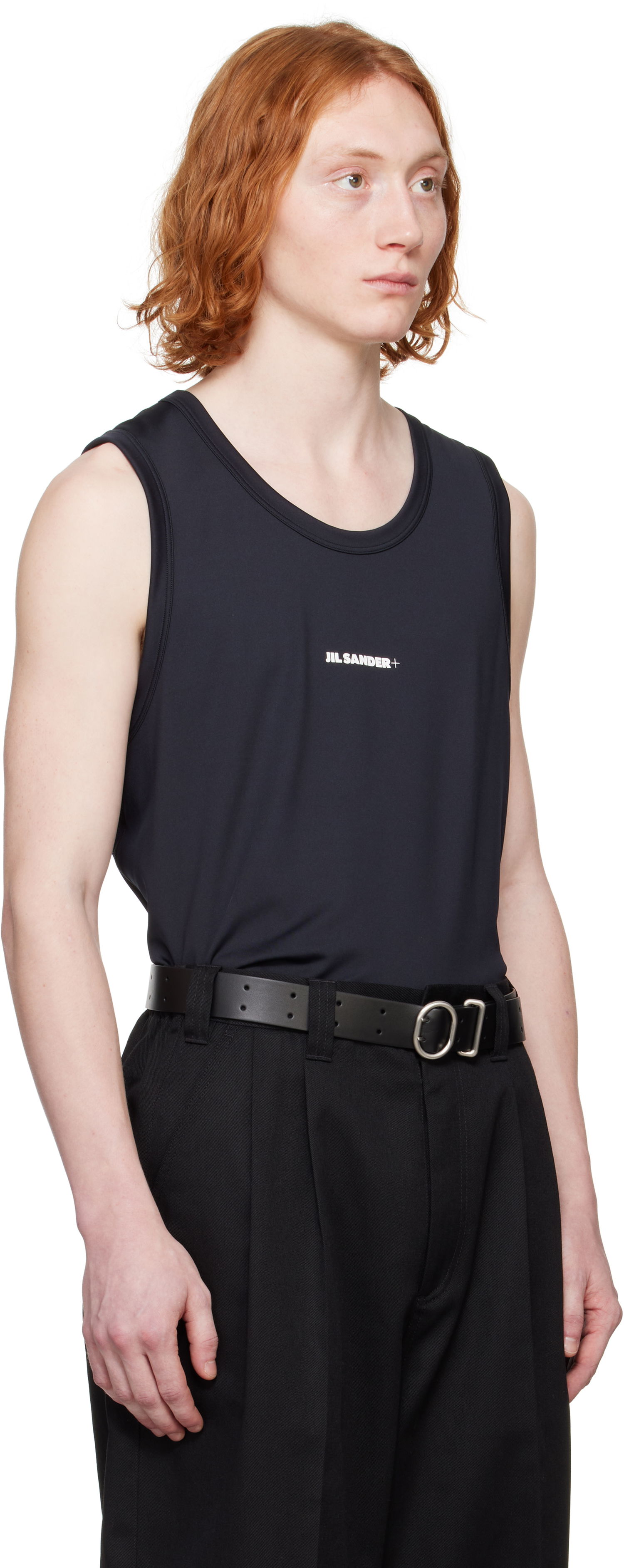 Linne Jil Sander Jil Sander+ Active Jersey Tank Top Svart | J47NC0111_J20033, 1