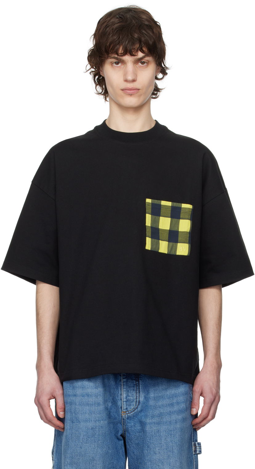 T-shirt Bottega Veneta Bottega Veneta Cotton Jersey Pocket T-Shirt Svart | 821360V4XI01000