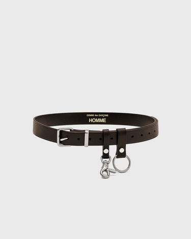 Bälten Comme des Garçons Homme Leather Belt with Metal Clip and Ring Brun | HP-K301-W25-2, 1