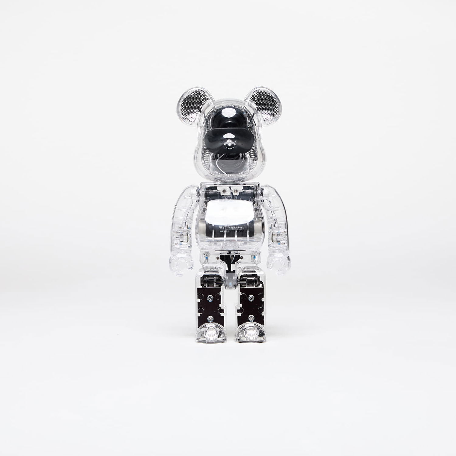 Samlarobjekt Medicom Toy Audio Clear 400% Be@rbrick figure Vit | 4897108570018, 0