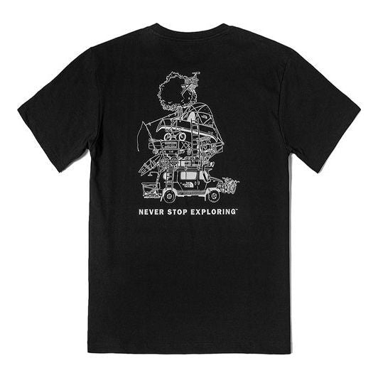 T-shirt The North Face Never Stop Exploring Graphic T-Shirt Svart | NF0A7QRL-JK3