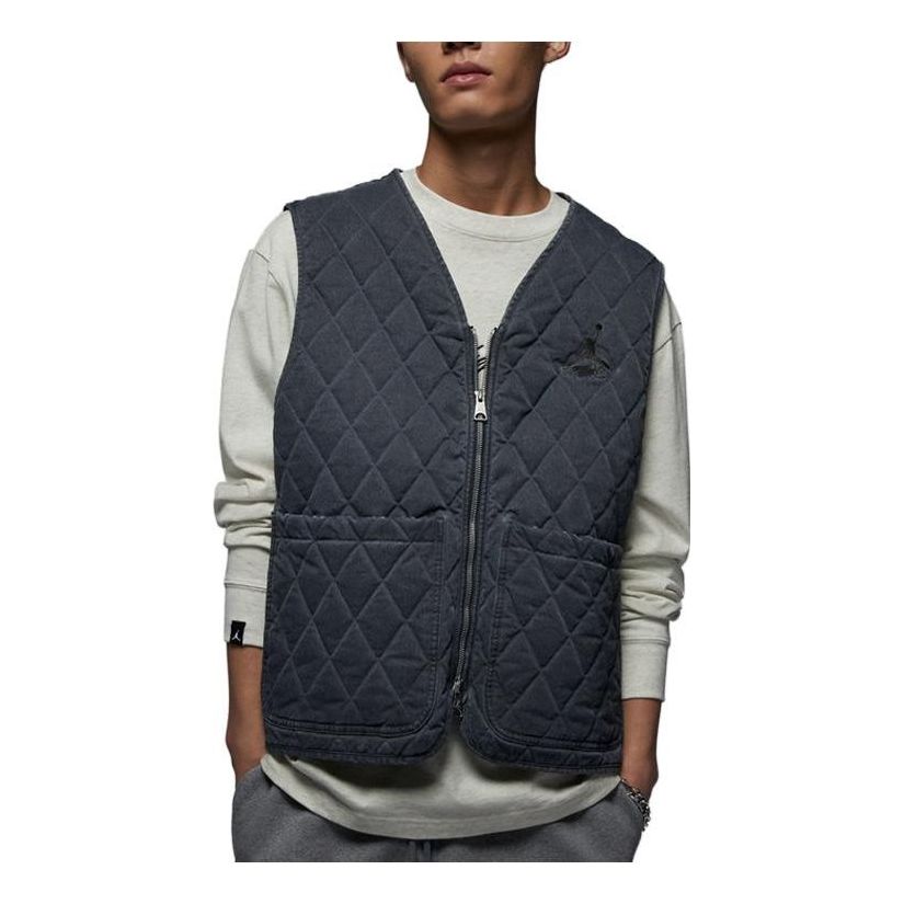 Väst Jordan Flight Heritage Quilted Vest Blå | DV7566-010