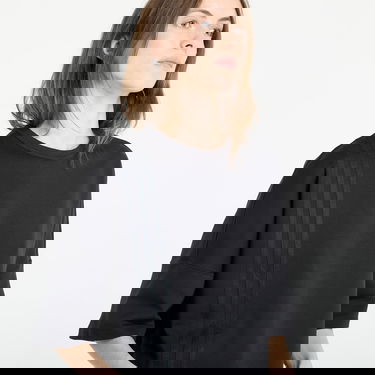 T-shirt adidas Performance Off Placed 3-Stripes Cropped T-Shirt Svart | JX2707, 4