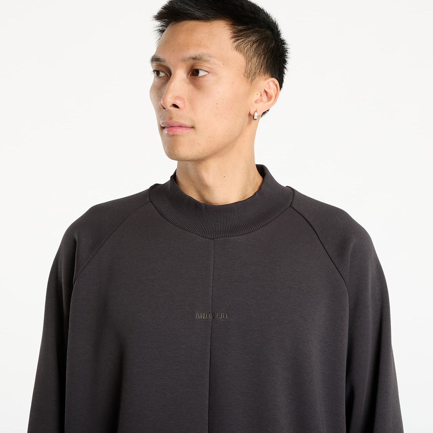 Sweatshirt OAKLEY Oakley Slick Fleece Crew Sweatshirt Svart | FOA408127-01N, 1