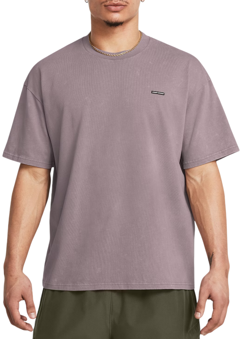 T-shirt Under Armour T-Shirt Oversized Logo Wash Purpur | 1389147-015
