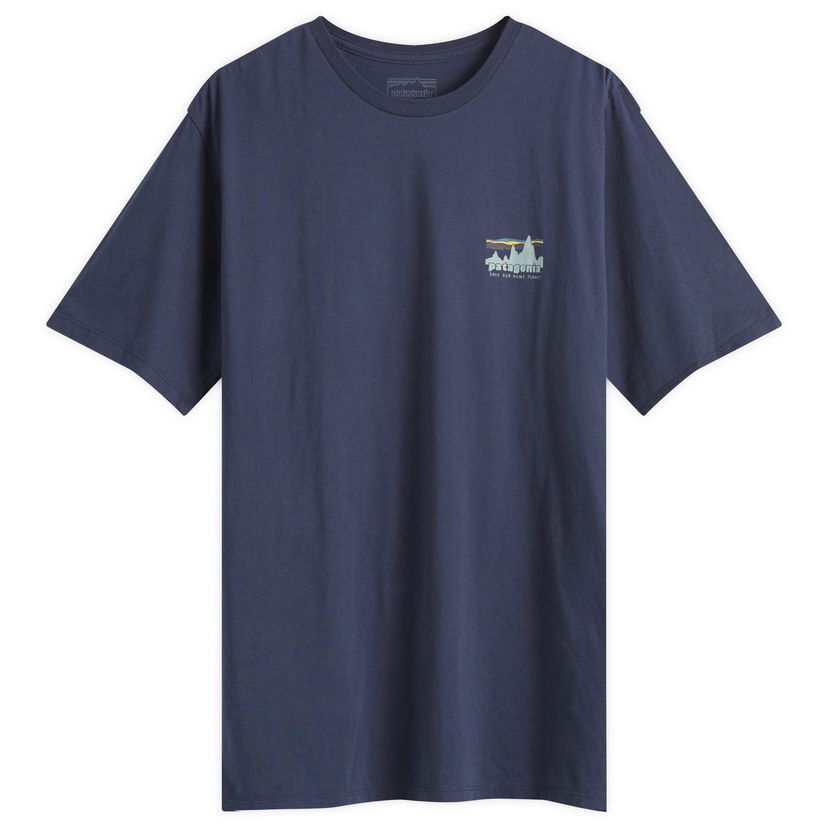 T-shirt Patagonia 73 Skyline Organic T-Shirt, Size L Mörkblå | 37534-NENA