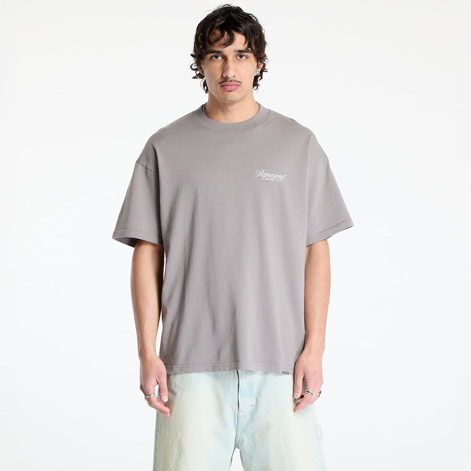 T-shirt Represent Clo Represent Owners Club Script T-Shirt Grå | OCM41201-46, 0