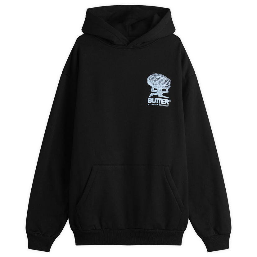 Sweatshirt Butter Goods Terrain Pullover Hoody, Size Large Svart | BG252205-BLK