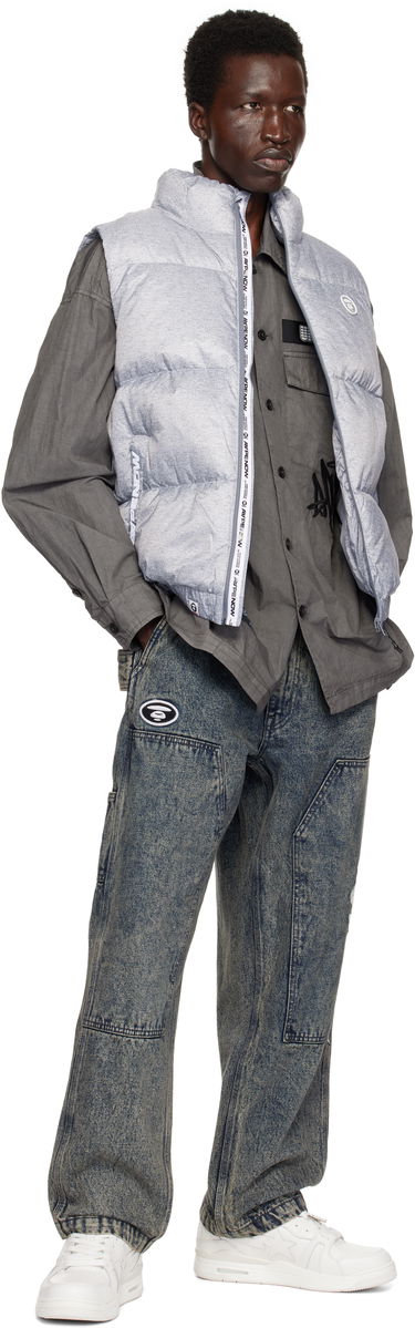 Väst AAPE by A Bathing Ape AAPE Now Down Vest Grå | AAPDNM7653XANGY2, 3