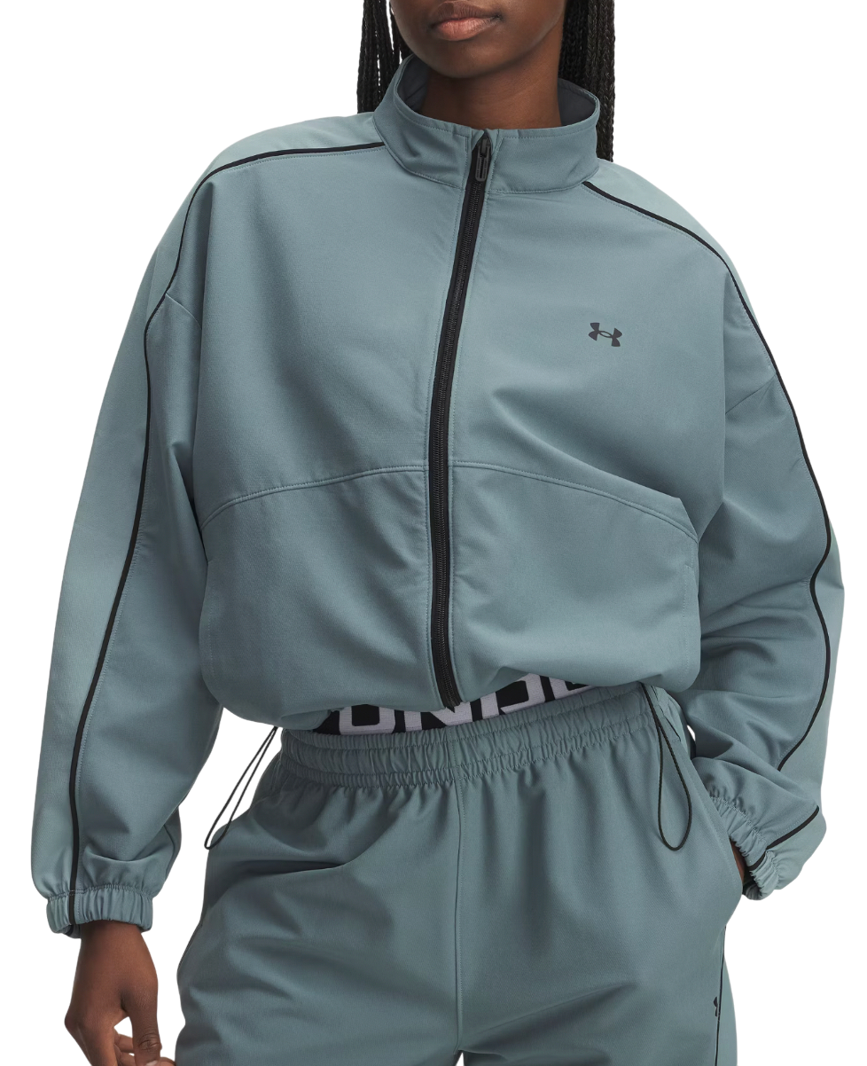 Vindjacka Under Armour Rival Swoven Full-Zip Track Jacket with Contrast Piping Turkos | 6003715-587, 0