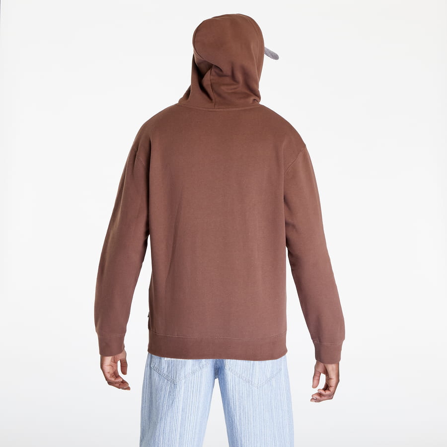 Sweatshirt HUF Essentials Box Logo Hoodie Brun | PF00465 BROWN, 1