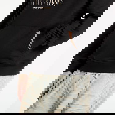 Sweatshirt DAILY PAPER Daily Paper Light Cycle Hoodie Svart | 2521100, 1