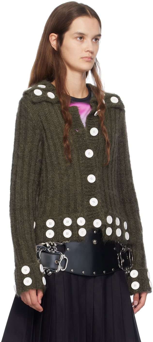 Sweater Chopova Lowena Chopova Lowena Button Embellished Cardigan Grön | 5191, 1