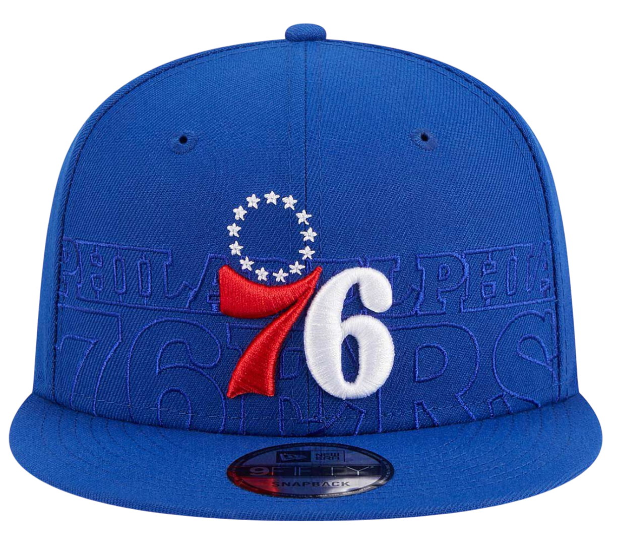 Keps New Era New Era Philadelphia 76ers Draft 9Fifty Snapback Cap Blå | 60360913-60360913, 1