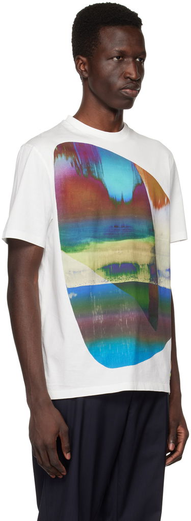 T-shirt Paul Smith Paul Smith Abstract Geometric T-Shirt Vit | M1R-919T-KP3663-01, 1