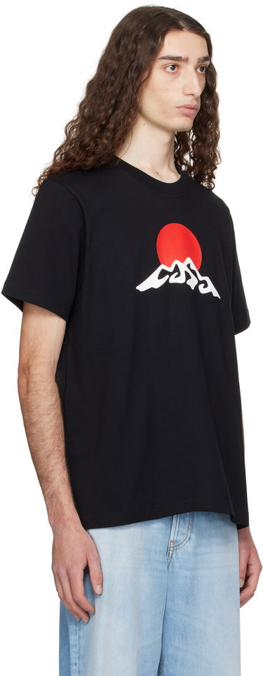 T-shirt Casablanca Casablanca Montagne Snow Print T-Shirt Svart | MPF25-JTS-001-02, 1