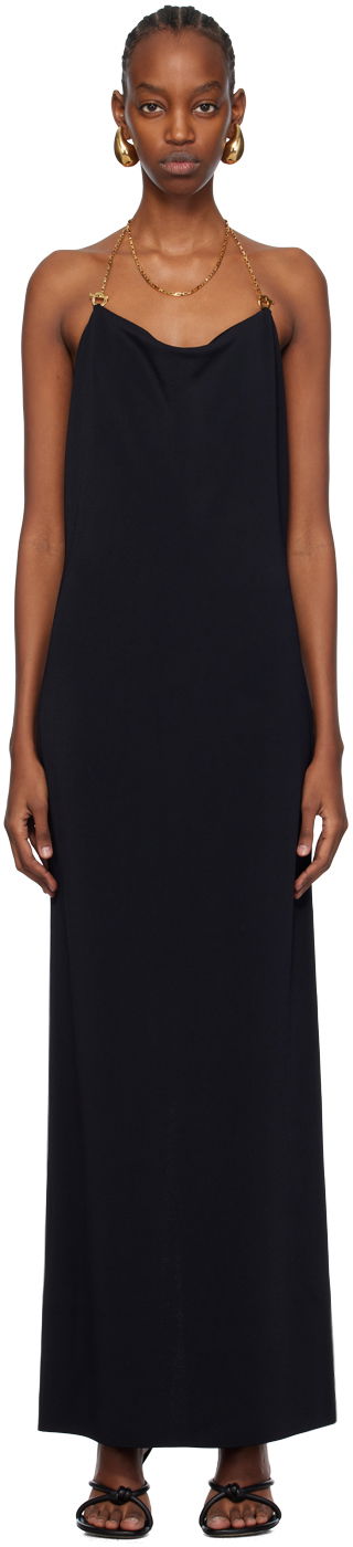 Klä Bottega Veneta Chain Midi Dress Svart | 776145 V3O30