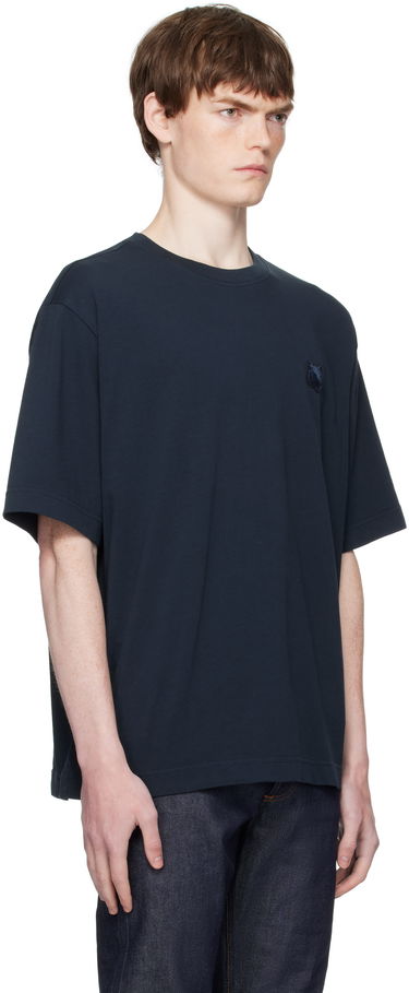 T-shirt MAISON KITSUNÉ Maison Kitsuné Fox Head Patch Comfort T-Shirt Vit | PM00109KJ0119, 4