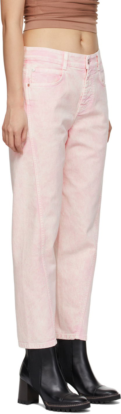 Jeans Stella McCartney Twisted Seam Jeans Rosa | 604339SOH59, 1