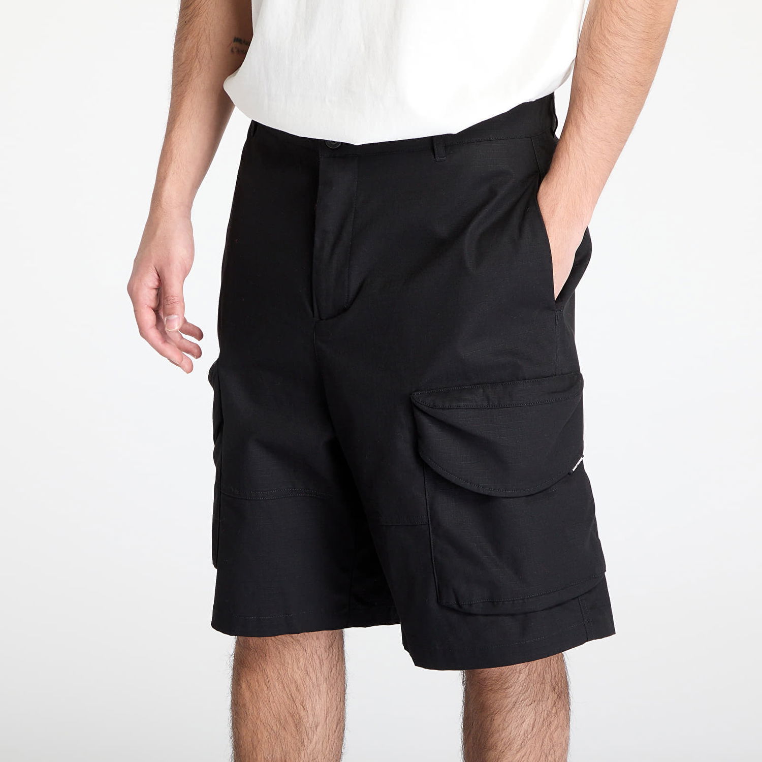 Shorts DAILY PAPER Daily Paper Cotton Cargo Shorts Svart | 2511027, 1