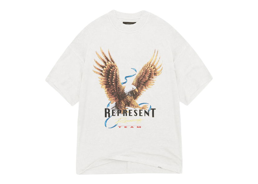 T-shirt Represent Clo Represent Racing Team Eagle T-Shirt Flat White Vit | M05198-72