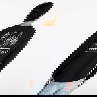 T-shirt Horsefeathers Long Sleeve T-Shirt Shank Svart | SM1395C, 2
