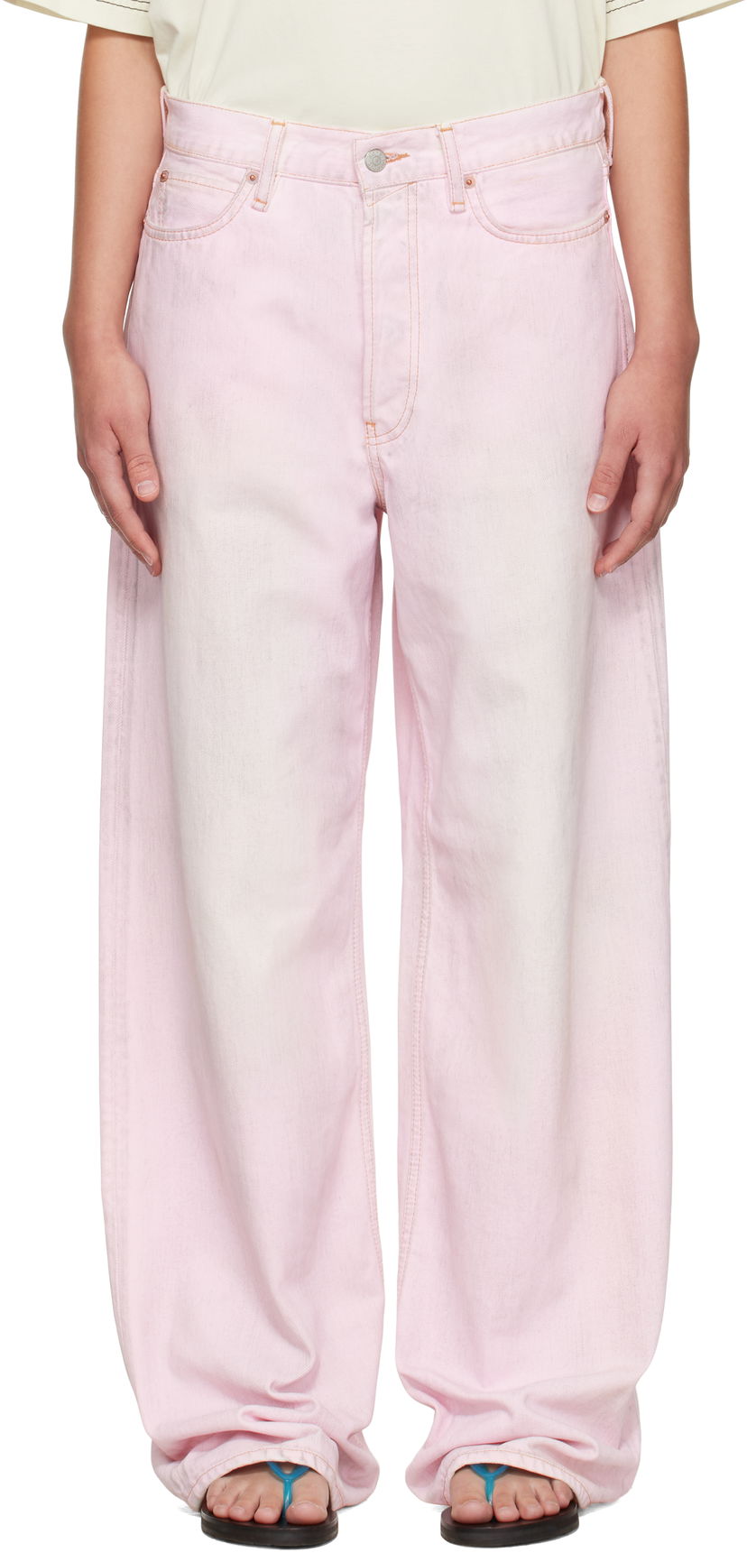 Jeans Acne Studios Acne Studios Loose Fit 1981 Jeans Rosa | C00085-