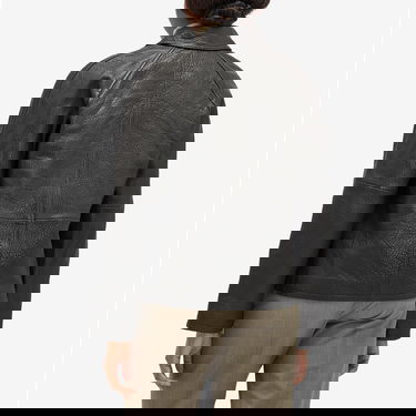 Jacka Samsoe Samsoe Samsøe Samsøe Sanok Leather Jacket Svart | F24400104, 3